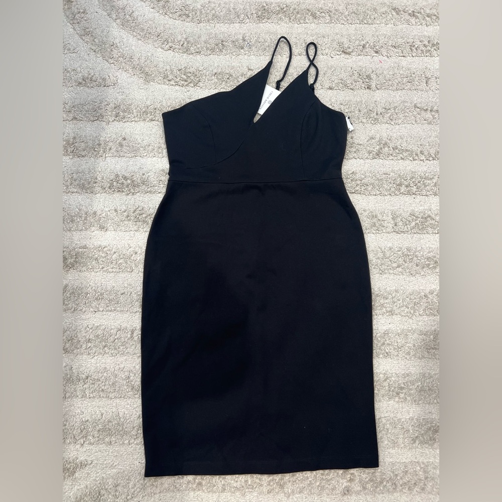 Chloe Kristyn Nicole Black One Shoulder Dress NWT Size large MSRP $328 - Picture 16 of 16
